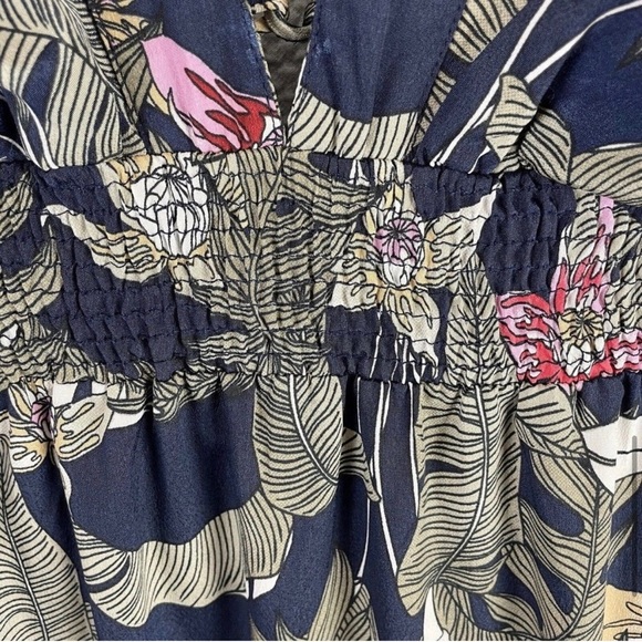 America & Beyond Tropical "Maui Nights Tiered Maxi Dress - Picture 5 of 10